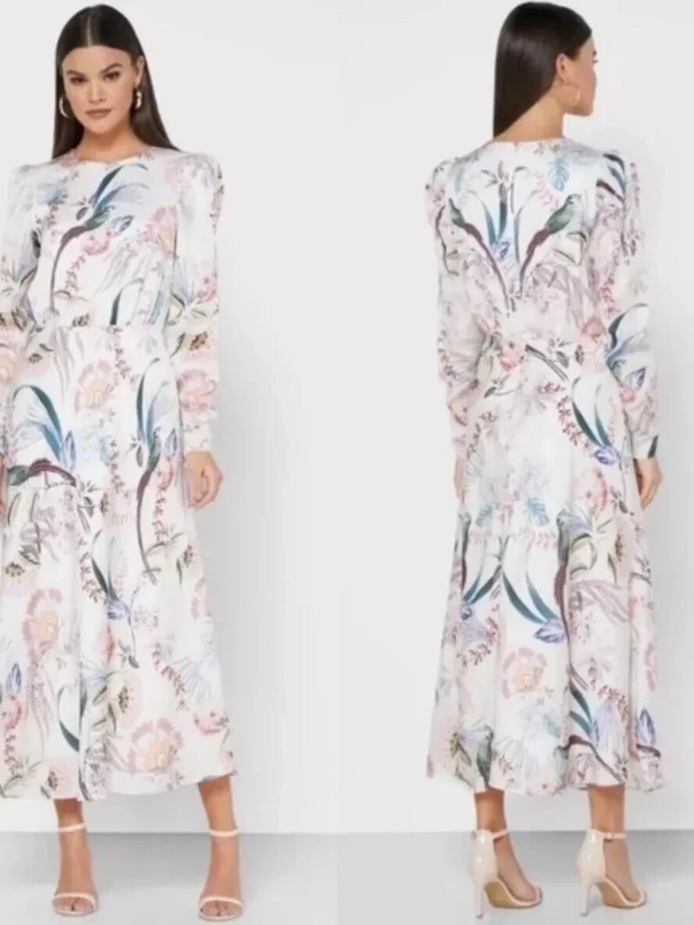 Ted Baker Decadence Puff Sleeve Midi Dress